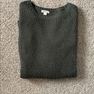 Merona Army Green Tunic Sweater